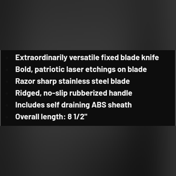 Paring Knife Proud American Patriotic 8.5 Inch Multipurpose Knife - Picture 5 of 12